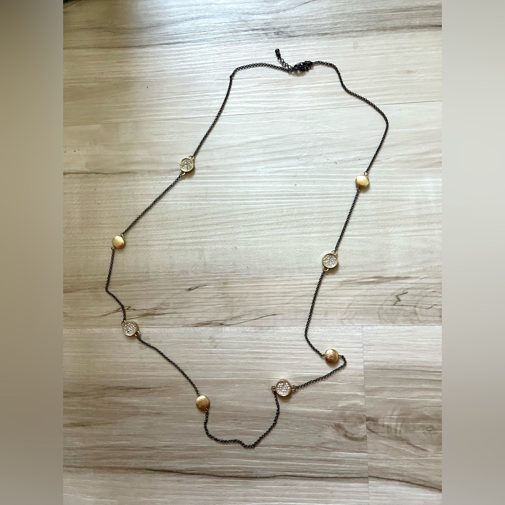 Express Gold and Silver Long Necklace